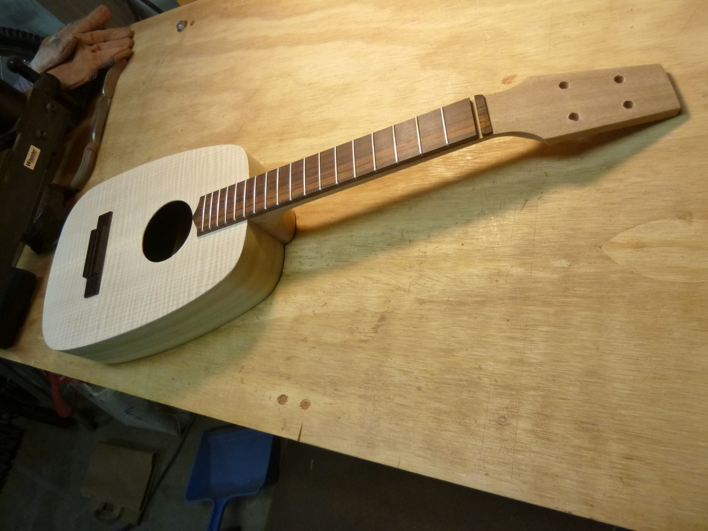 Ed – update: Finish is complete time to get him strung up!