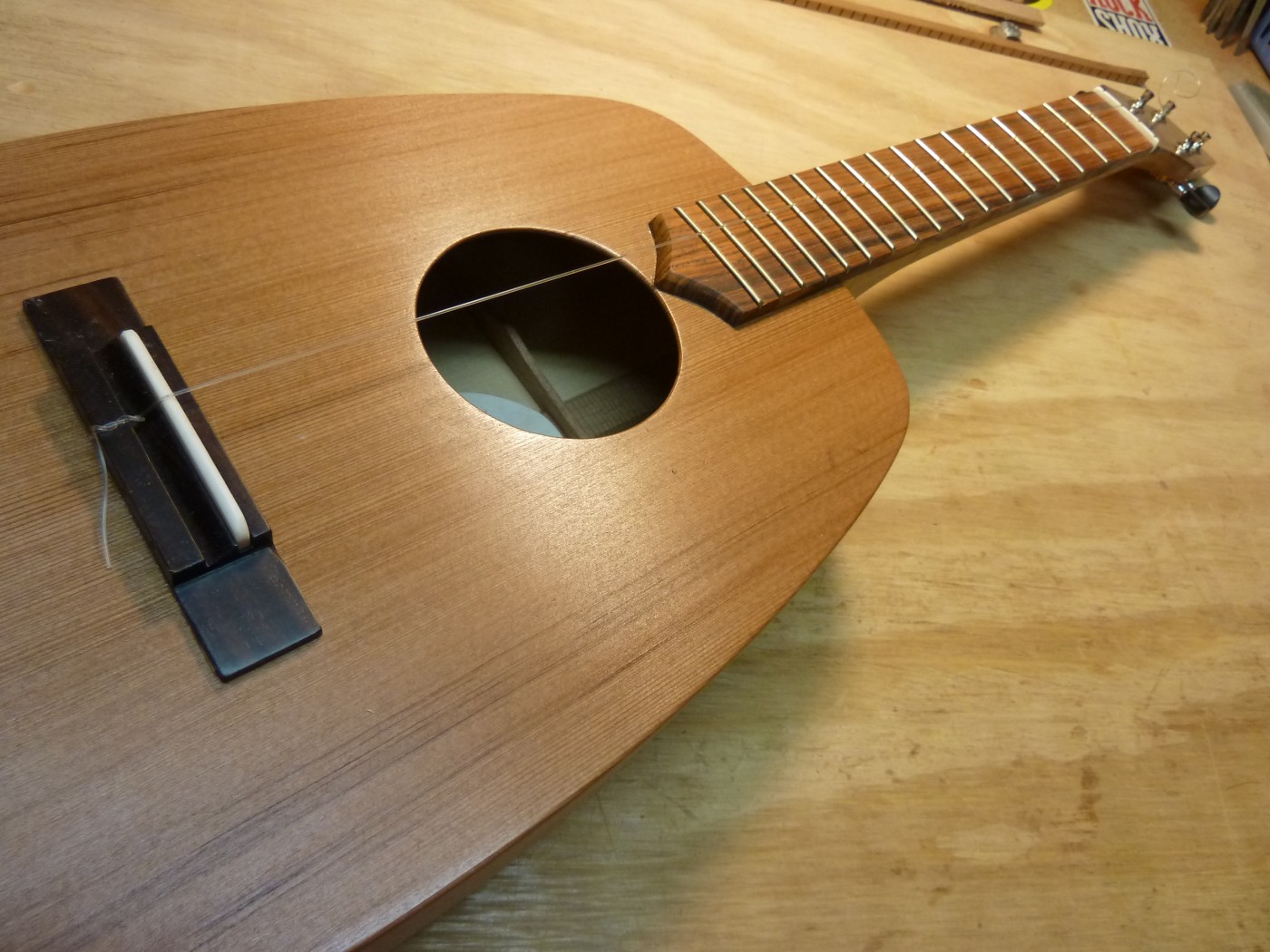 Matanuska – Neck and soundboard done…it’s time to paint!